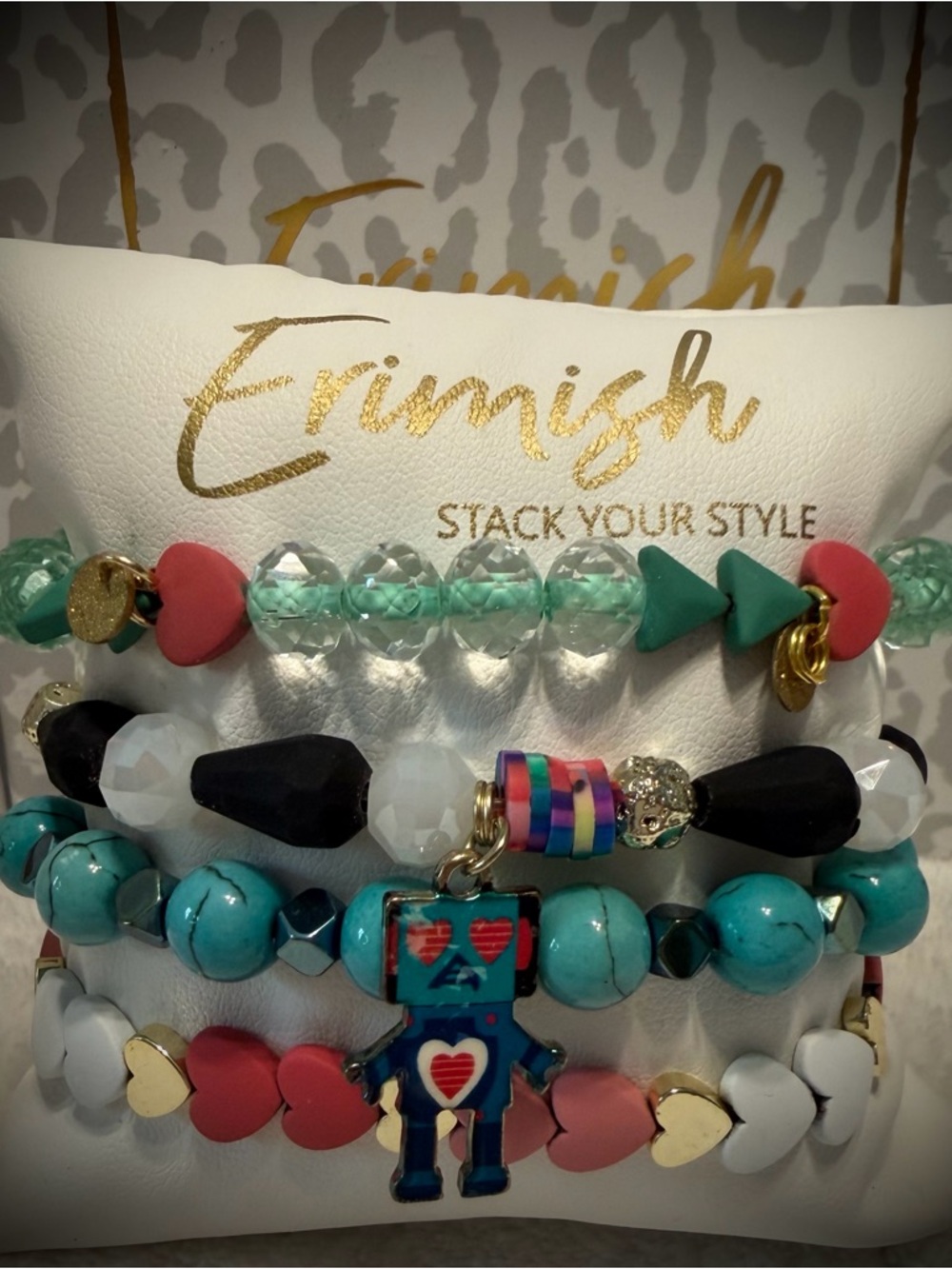 New ERIMISH Bracelets - 4 Pc - Multi - Custom Regular, Kids or Extended Size